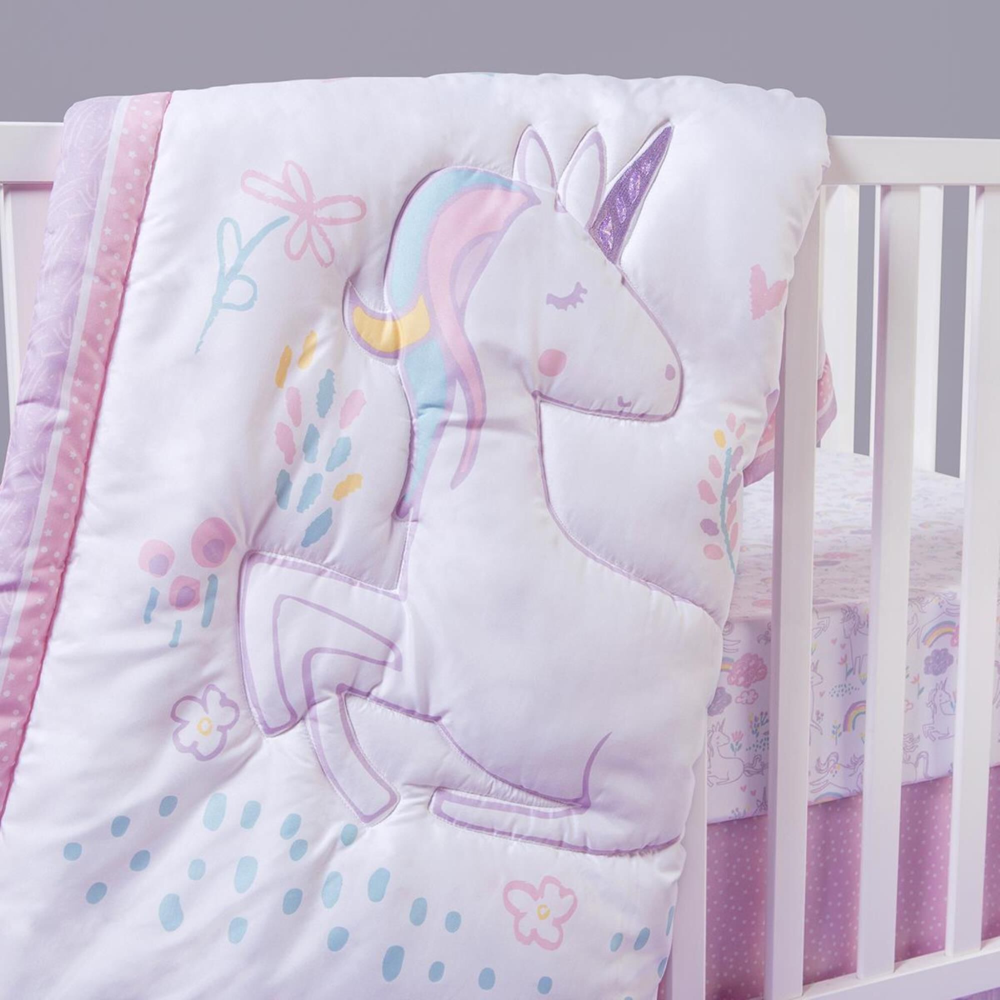 Unicorn cot bedding sales