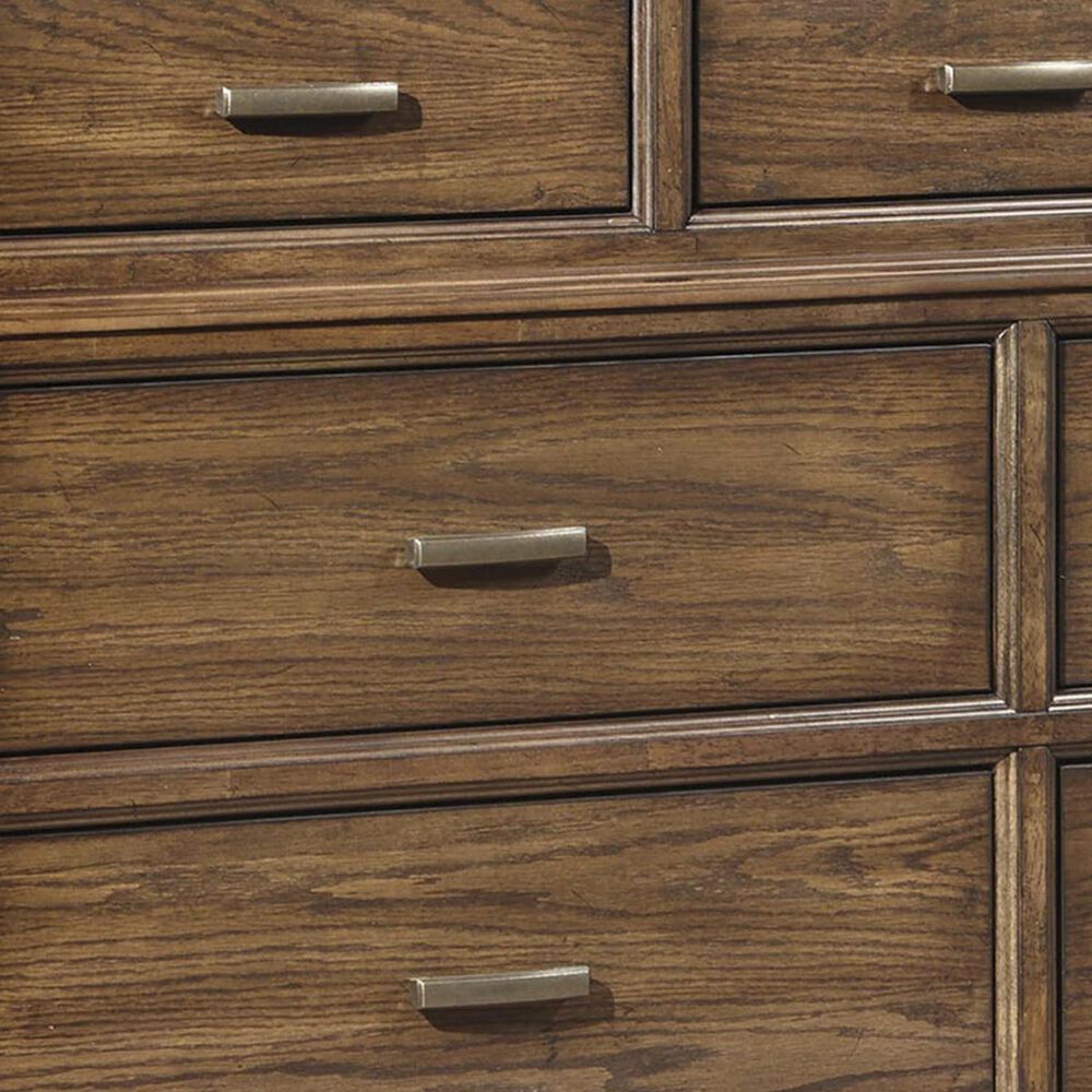 Hawthorne Furniture Telluride Dresser and Mirror in Vintage Oak, , large