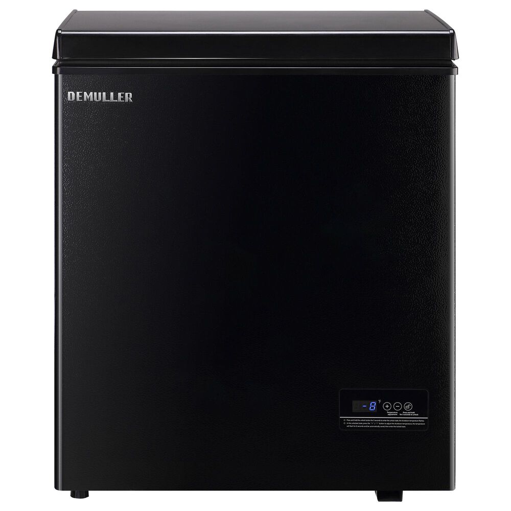 HOMLUX 4 Cu. Ft. Deep Chest Freezer with Removable Basket in Black, , large