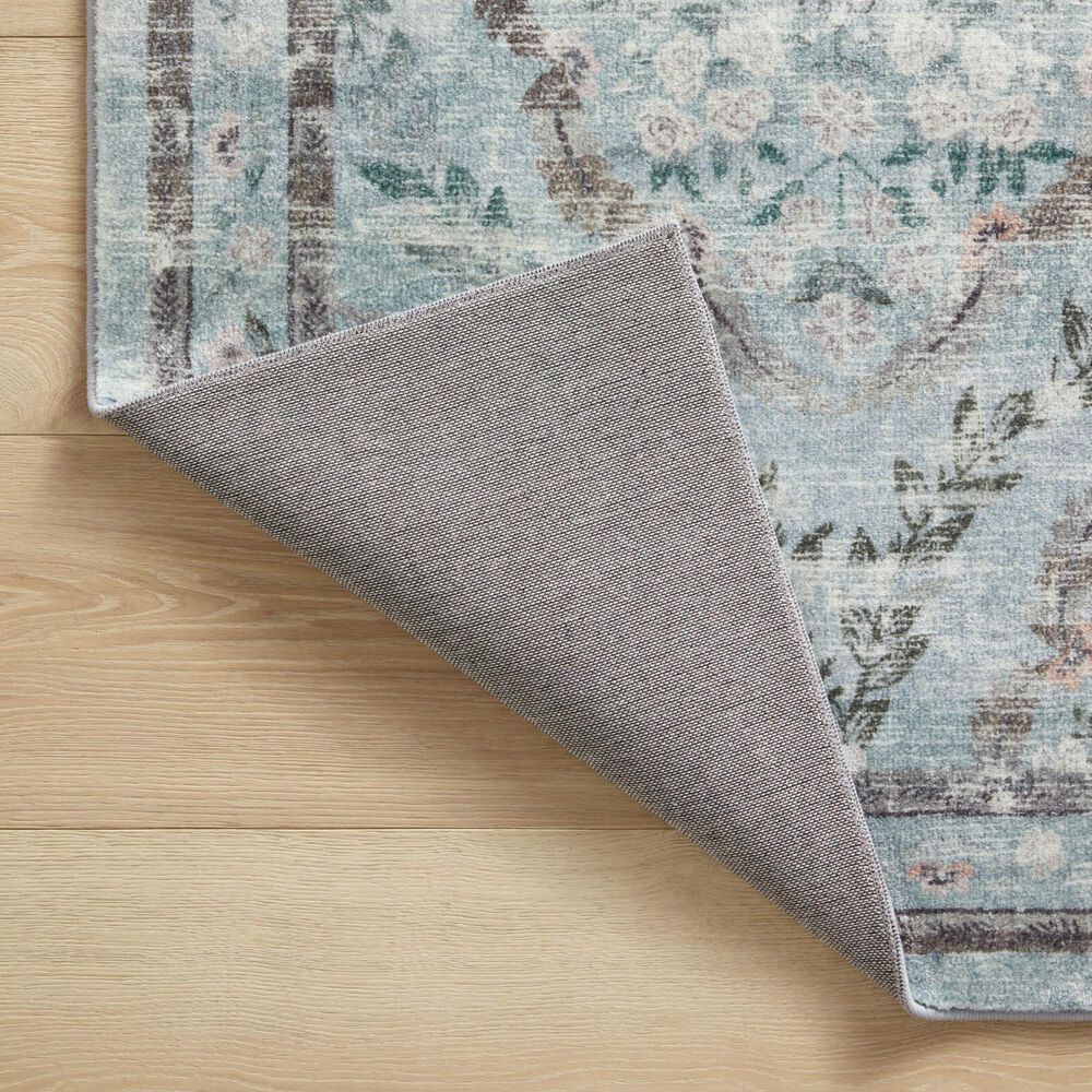 Rifle Paper Co Crafted by Cloth and Company Courtyard 8&#39;6&quot; x 11&#39;6&quot; Chateau Blue Area Rug, , large