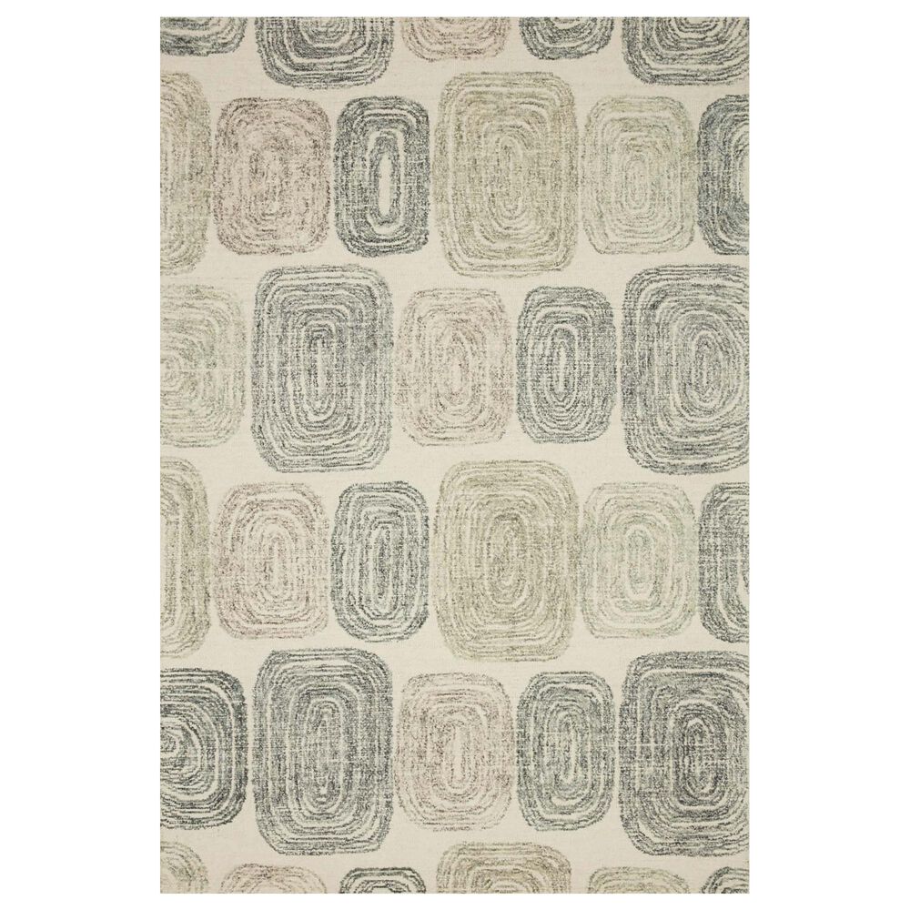 Loloi Milo MLO-01 3"6" x 5"6" Dk. Grey/Neutral Area Rug, , large