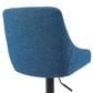 Armen Living Anibal Swivel Adjustable Barstool in Black, , large