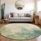 Dalyn Rug Company Odyssey OY120 Green 8" Round Area Rug, , large