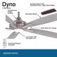 Minka-Aire Dyno 52" Ceiling Fan with Silver and Aged Wood Blades in Brushed Nickel, , large