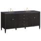 James Martin Vanities Myrrin 72" Double Vanity in Carbon Oak with 3 cm Charcoal Soapstone Quartz Top, , large