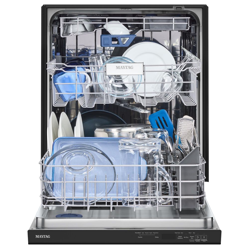 Maytag 24&quot; Built-In Pocket Handle Dishwasher in Black, , large