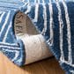 Safavieh Micro-Loop MLP608N 8" x 10" Navy and Ivory Area Rug, , large