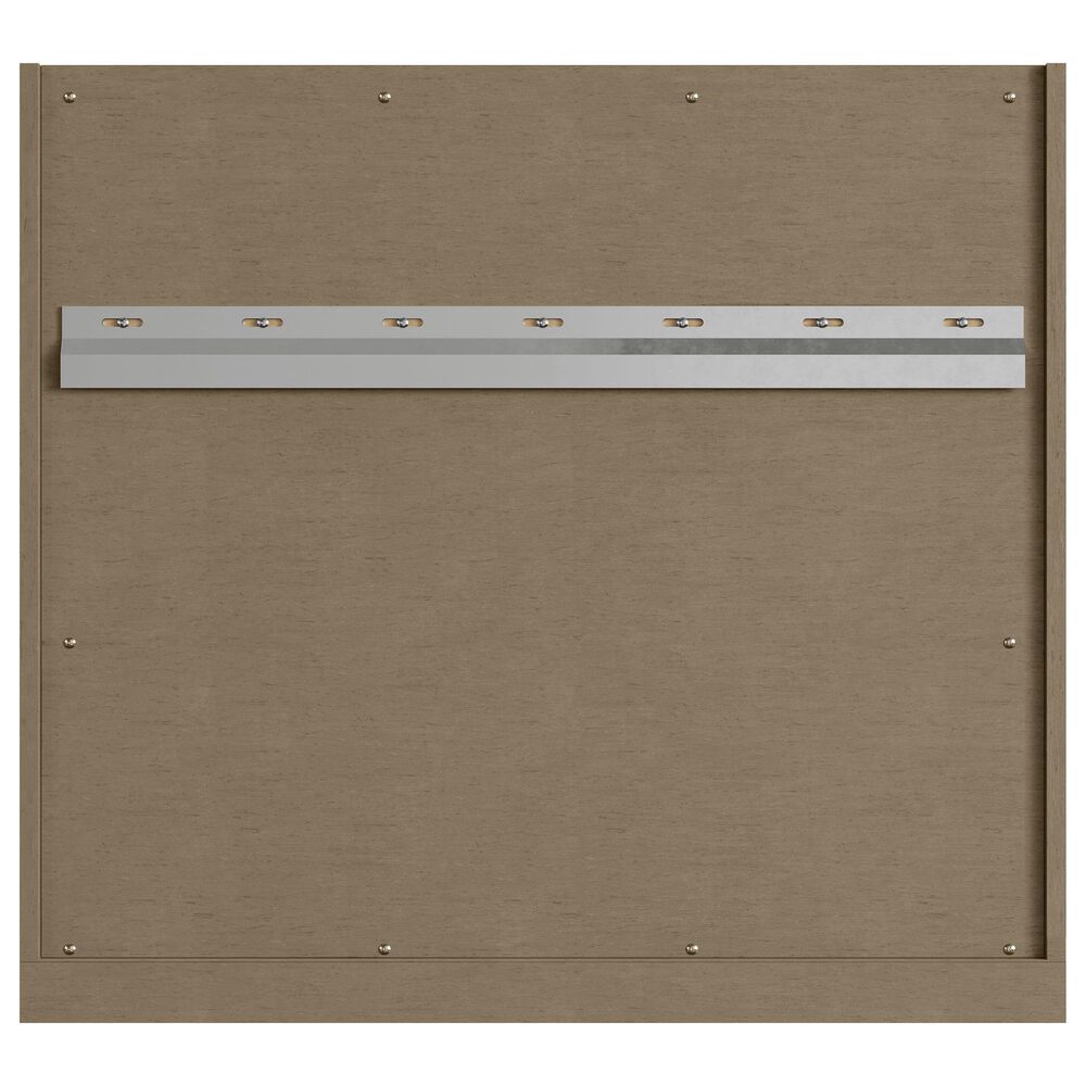 James Martin Vanities Chicago 30" Single Bathroom Vanity in Walnut Whisper with Single Hole 3 cm White Zeus Quartz Top and Rectangular Sink, , large