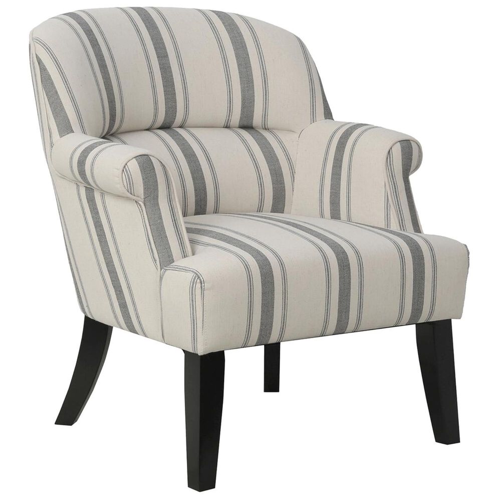 Accentric Approach Accentrics Accents Benton Upholstered Arm Chair in Cambridge Black , , large