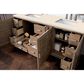 James Martin Vanities Portland 72" Double Bathroom Vanity in Whitewashed Walnut with 3 cm Eternal Marfil Quartz Top and Rectangular Sinks, , large
