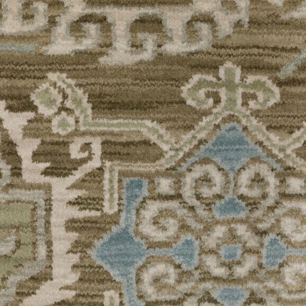 Oriental Weavers Maeve MAE13 Brown and Blue 7&#39;10&quot; x 10&#39;10&quot; Area Rug, , large