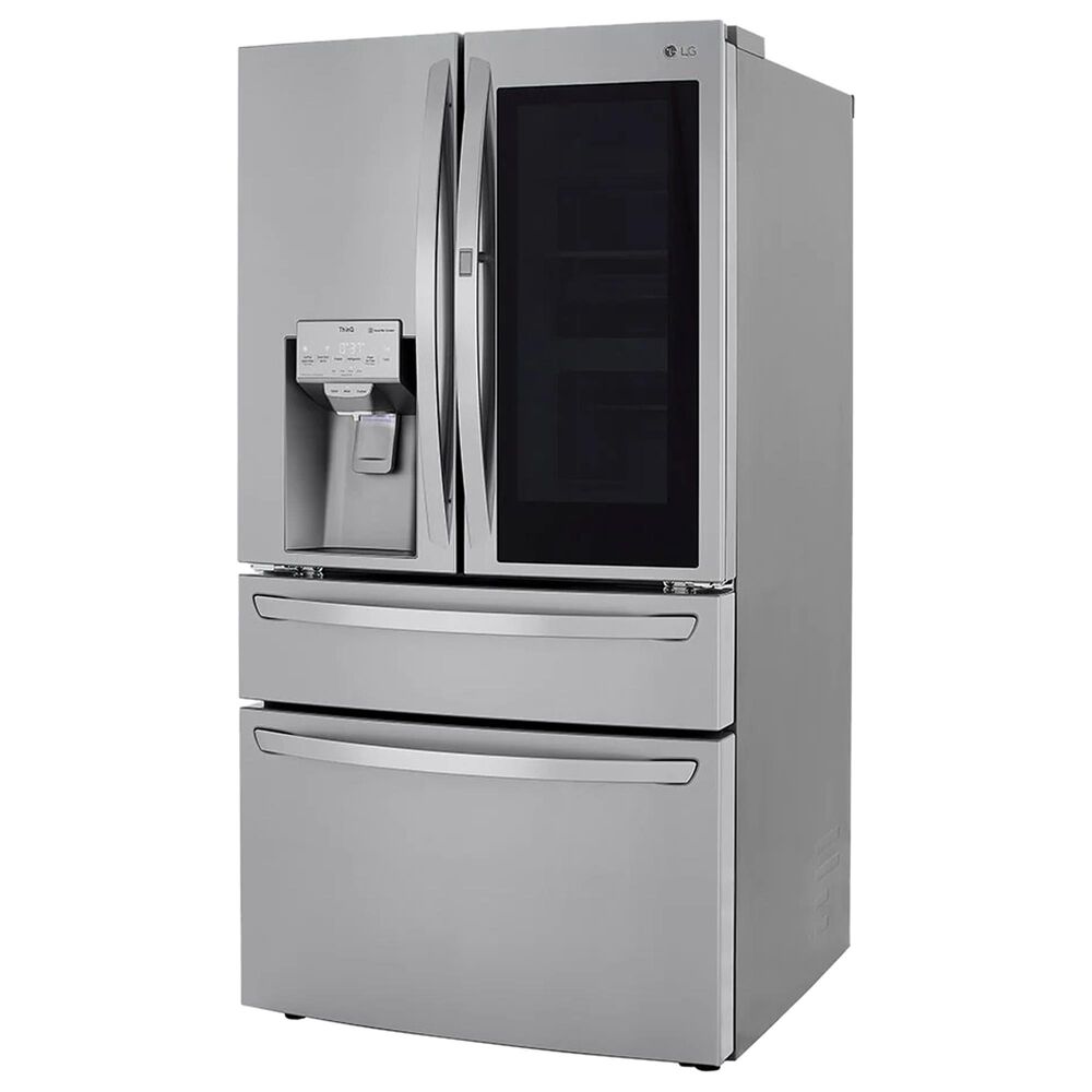 LG 2-Piece Kitchen Package with 29.5 Cu. Ft 4-Door French Door Refrigerator and Single Door Freezer in Stainless Steel, , large