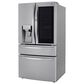 LG 2-Piece Kitchen Package with 29.5 Cu. Ft 4-Door French Door Refrigerator and Single Door Freezer in Stainless Steel, , large
