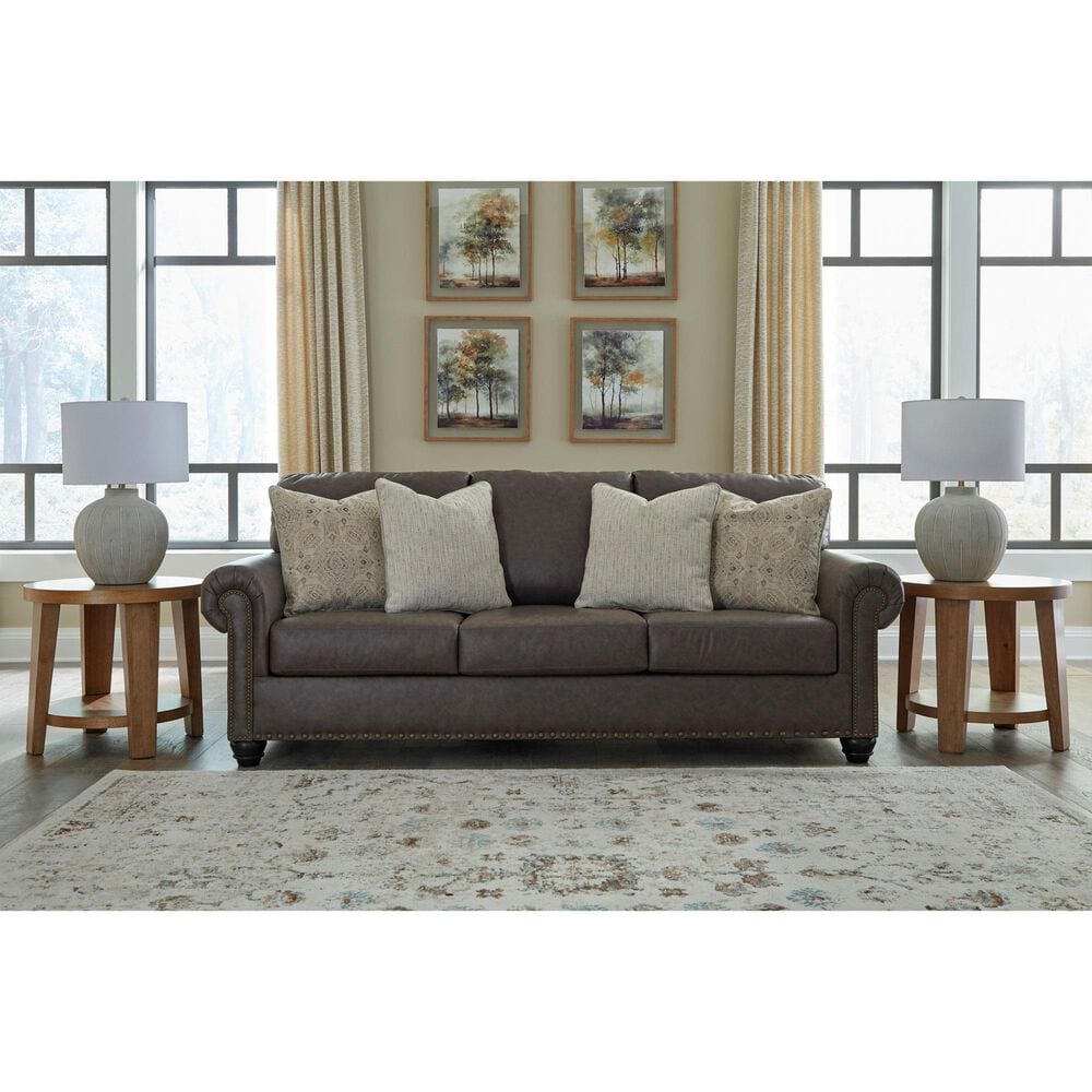 Ashley Roxmere Stationary Sofa in Umber, , large