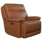 Bassett Fletcher Power Leather Recliner in Antelope, , large