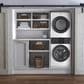 Electrolux 4.4 Cu. ft. Washer and 8 Cu. ft. Gas Dryer Stack Laundry with Chili Red Ergorapido Pet Cordless 2-in-1 Stick Vacuum in White, , large