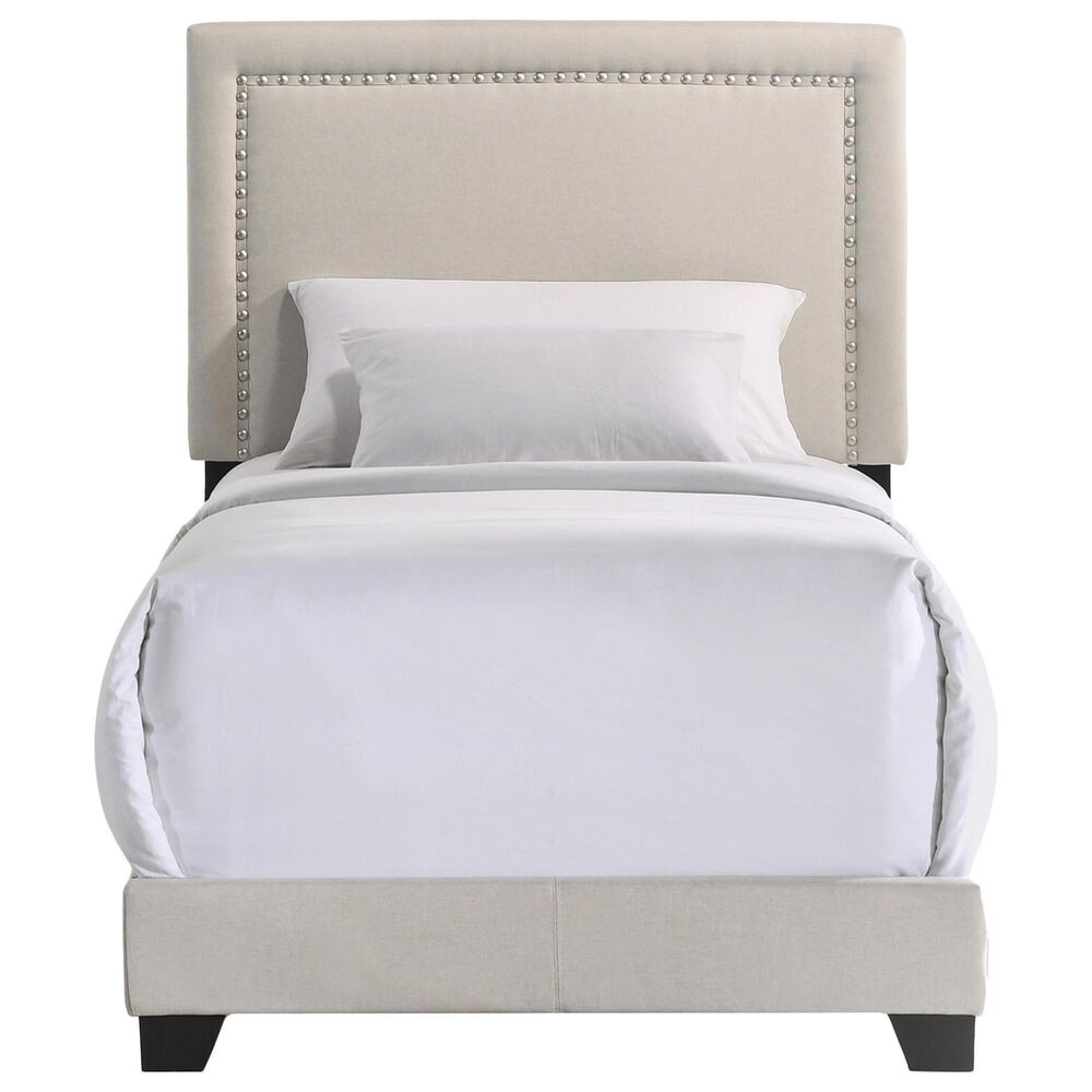 Hawthorne Furniture Zion Upholstered Twin Bed in Fog, , large