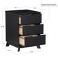 Linon Home Decor Polly 3-Drawer Nightstand in Black, , large