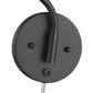 Golden Lighting Ryleigh 1-Light Articulating Wall Sconce in Matte Black, , large