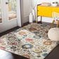 Surya Harput HAP-1074 5"3" x 7"3" Saffron, Teal and Gray Area Rug, , large
