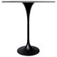 Leisuremod Verve 36" Round Bar Height Dining Table with Resin Top in Black and White - Table Only, , large