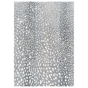 Surya Athena 8" x 10" Oval Gray and Cream Area Rug, , large
