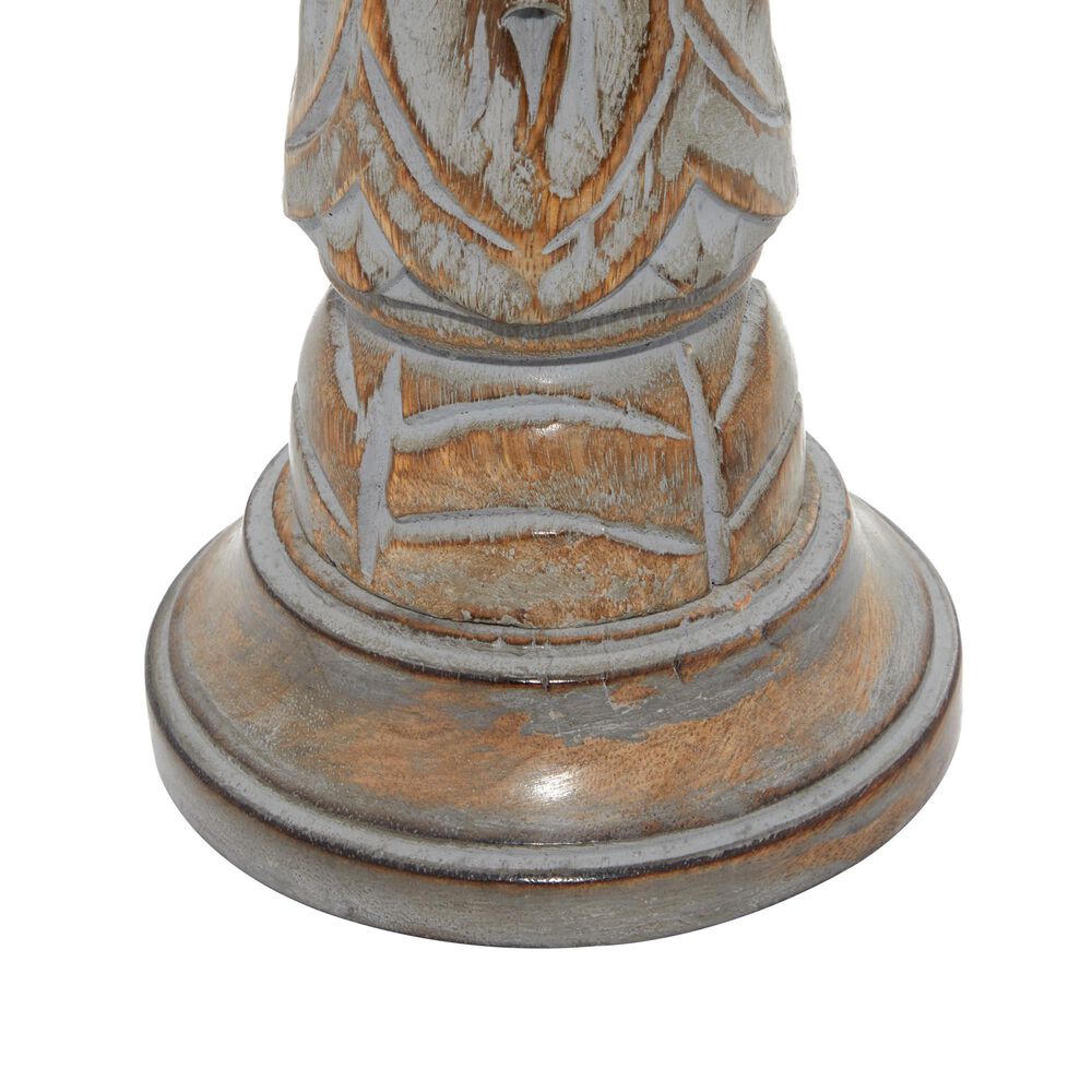 Maple and Jade 18&quot; Candle Holder in Light Brown &#40;Set of 3&#41;, , large