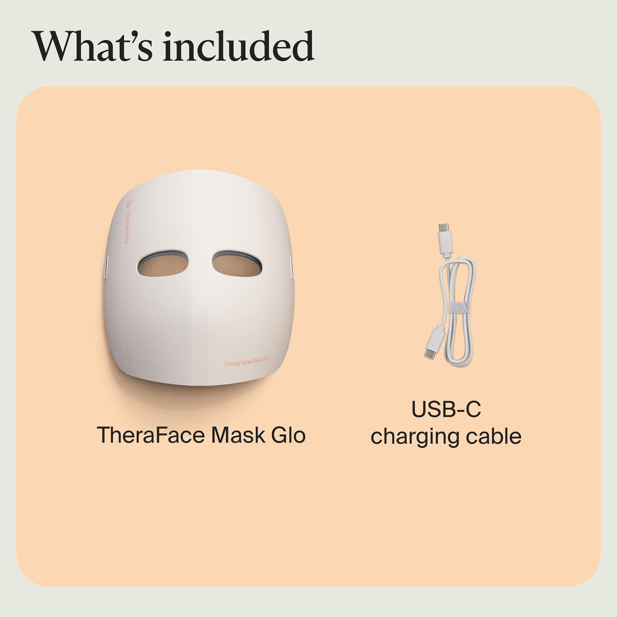 Therabody TheraFace Mask Glo Clinically Proven LED Skincare Mask