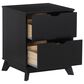 Linon Home Decor Polly 2-Drawer Nightstand in Black, , large