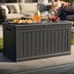 Hearth and Haven 230-Gallon Outdoor Plastic Deck Box in Black, , large