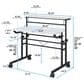 Rta Products Llc Galaxy Rolling Writing Desk in White, , large