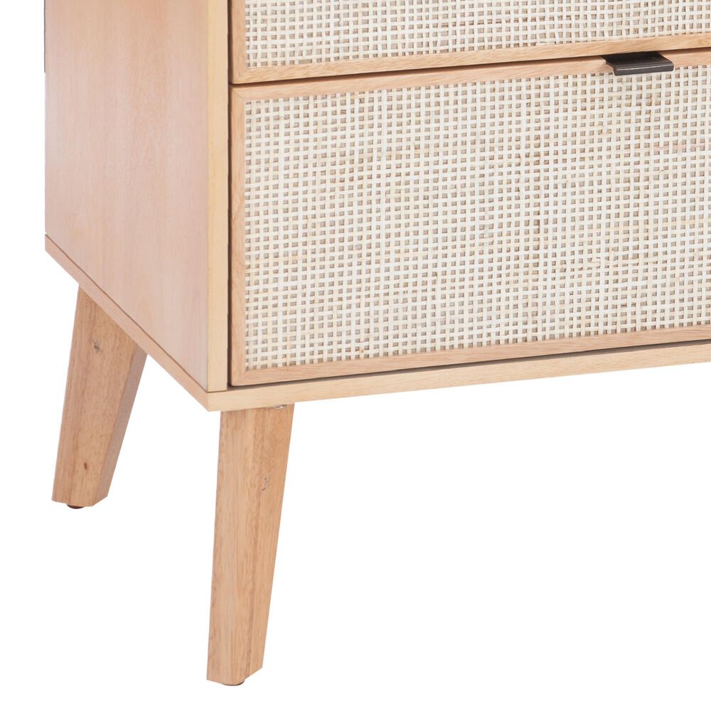 Linon Home Decor Collett 2-Drawer Nightstand in Natural, , large