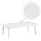 Linon Home Decor Holland Aluminum Coffee Table in White, , large