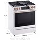 LG Studio 30" Smart Slide-in Gas Range with  Air Fry and Convection in Essence White, , large