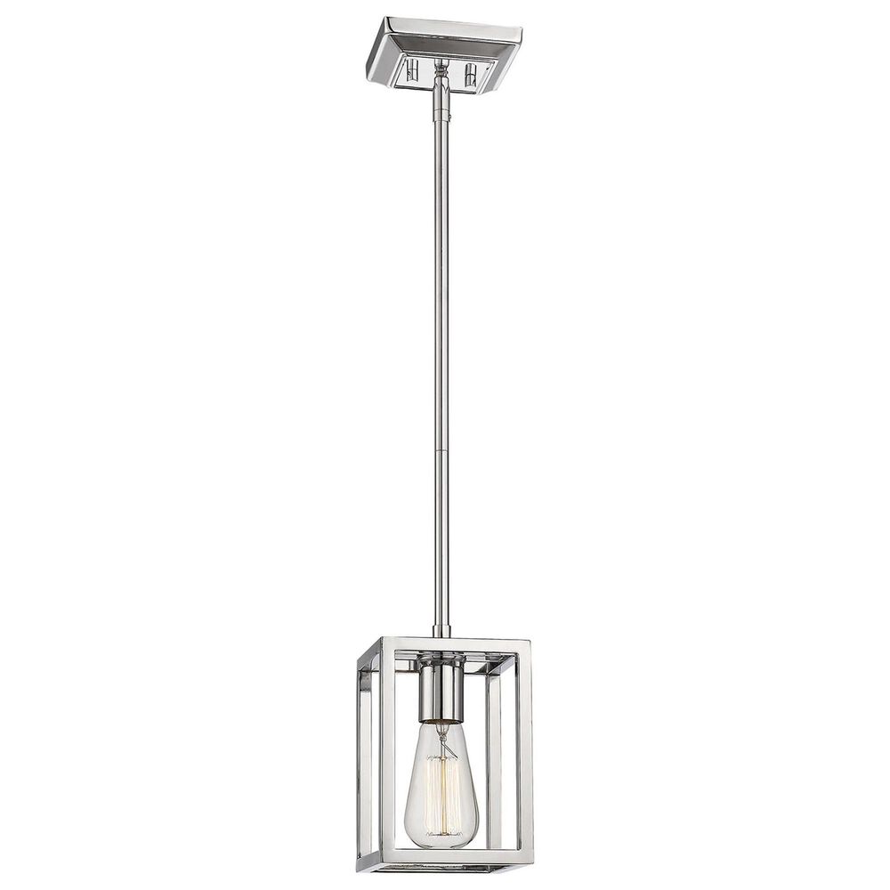 Golden Lighting Wesson 1-Light Mini Pendant in Chrome, , large