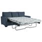 Ashley Rannis Stationary Queen Sofa Sleeper in Navy, , large