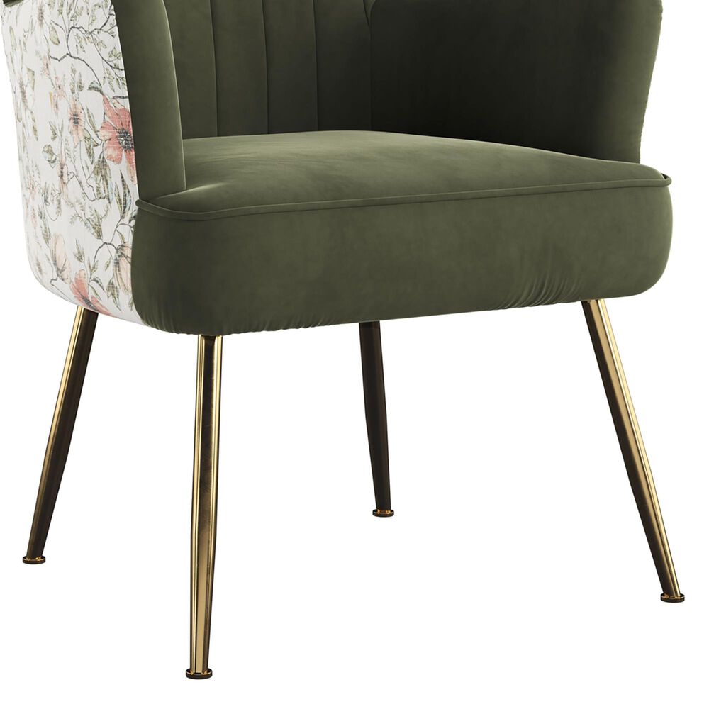 Emerald Home Furnishings Amera Accent Chair in Moss Green, , large
