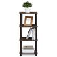 HOMLUX Turn-N-Tube 3-Space Bookshelf in Walnut and Brown, , large