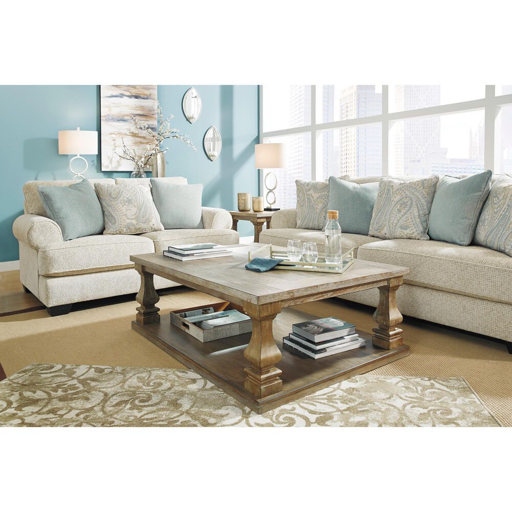 Ashley Monaghan Stationary Loveseat in Sandstone, , large