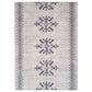 Nourison Machine Washable Series 1 9"2" x 12" Ivory and Charcoal Area Rug, , large