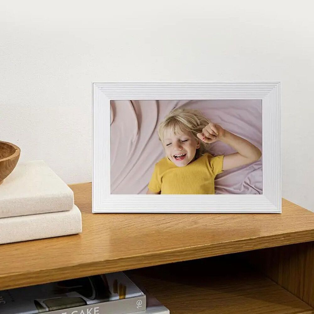 Aura Carver 10.1&quot; Digital Photo Frame in Sea Salt, , large