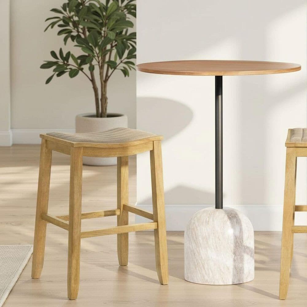 Armen Living Iyani Bar Height Stool in Amber Glow, , large