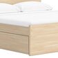 Ashley Onita Queen Panel Platform Bed with 2 Side Storage in Natural, , large