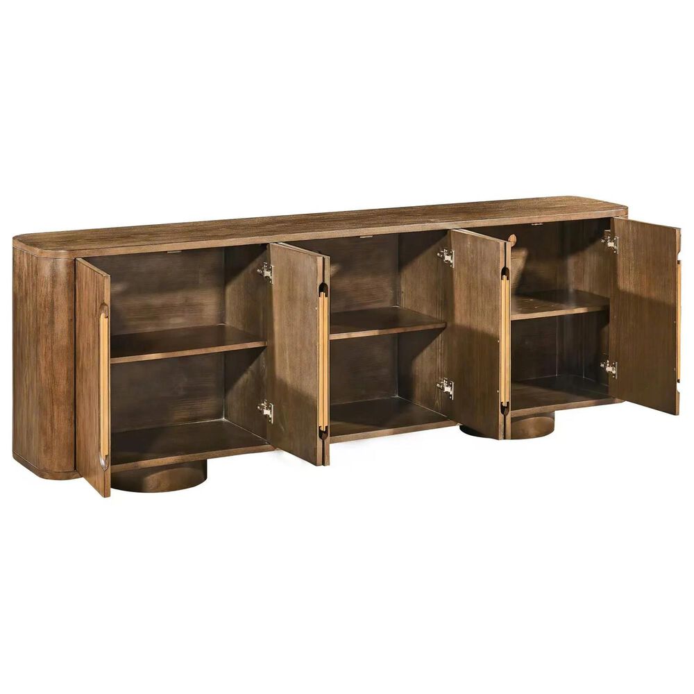 Slatehouse Adler 6-Door Sideboard in Stained Brown, , large