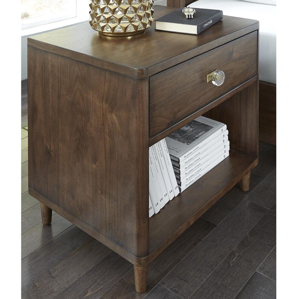Accentric Approach Urban Eclectic Benton Accent Bedside Table in Brown, , large