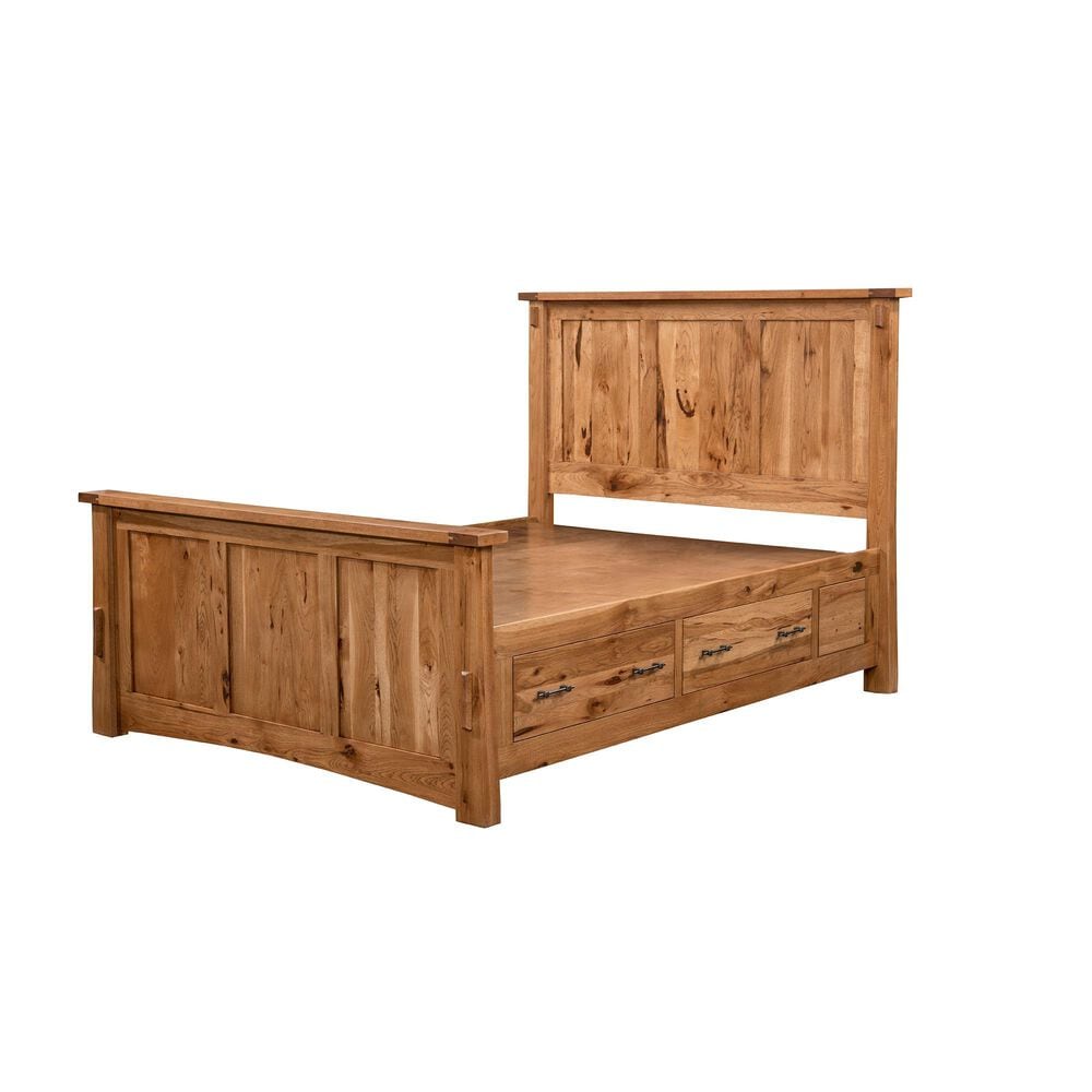 Briarwood Jack and Jill Queen Bed with Side Storage in Cappuccino, , large
