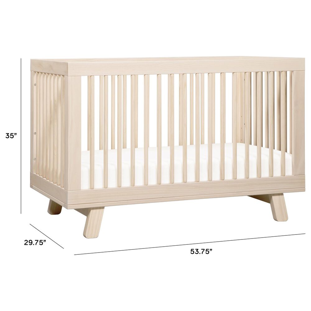 Babyletto Hudson 3-In-1 Convertible Crib and Toddler Conversion Kit in Washed Natural, , large
