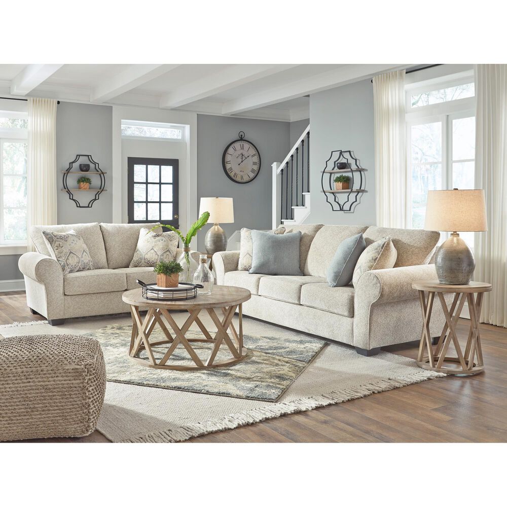 Signature Design by Ashley Haisley Stationary Loveseat in Ivory, , large
