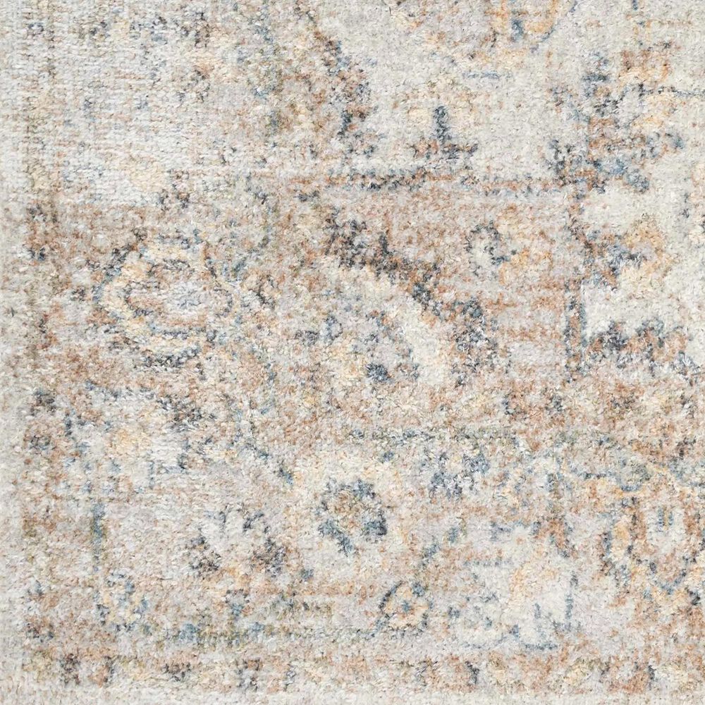 Nourison Astra Machine Washable 4&#39; x 6&#39; Silver and Grey Area Rug, , large