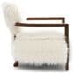 Furniture of America Lumir Long-Haired Accent Chair in White, , large